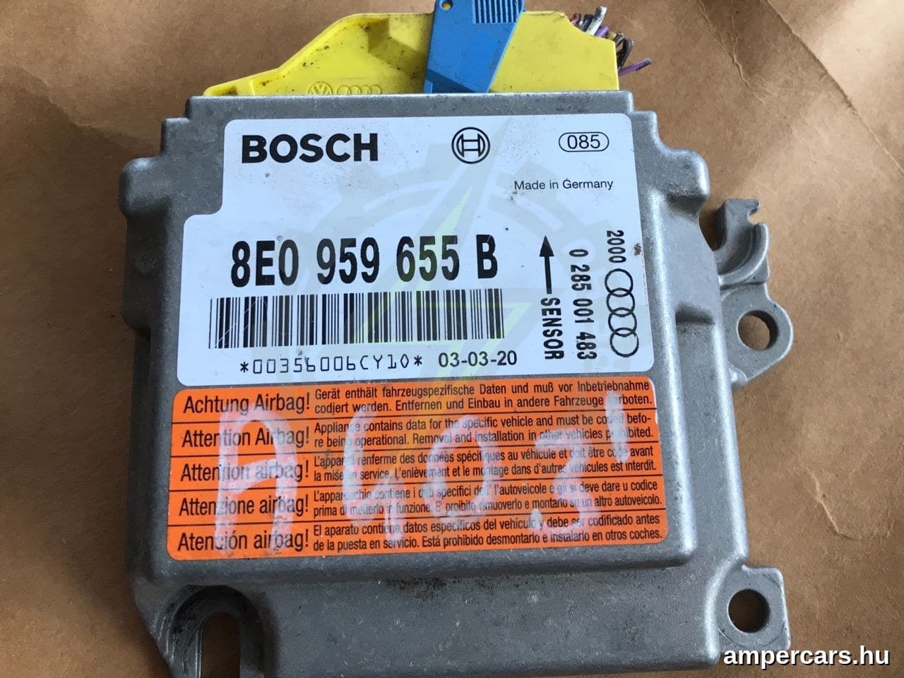 AUDI A4 (8E2, B6) - Légzsák Elektronika