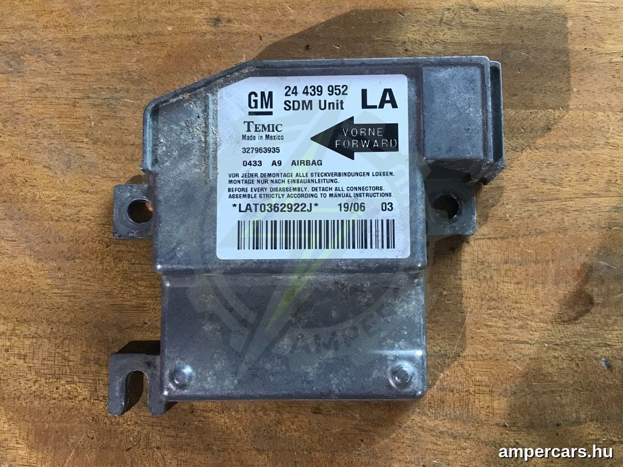 OPEL CORSA C (F08, F68) - Légzsák Elektronika