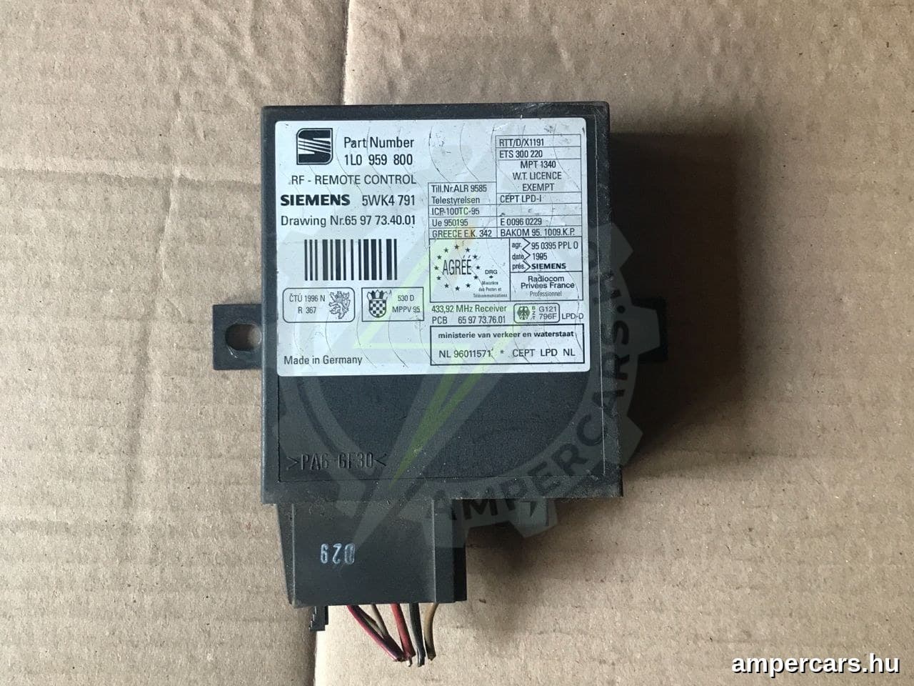 SEAT CORDOBA (6K1, 6K2) - Központizár Elektronika