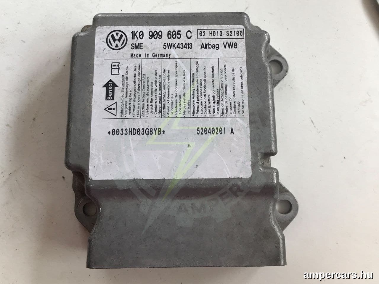VW GOLF V (1K1) - Légzsák Elektronika